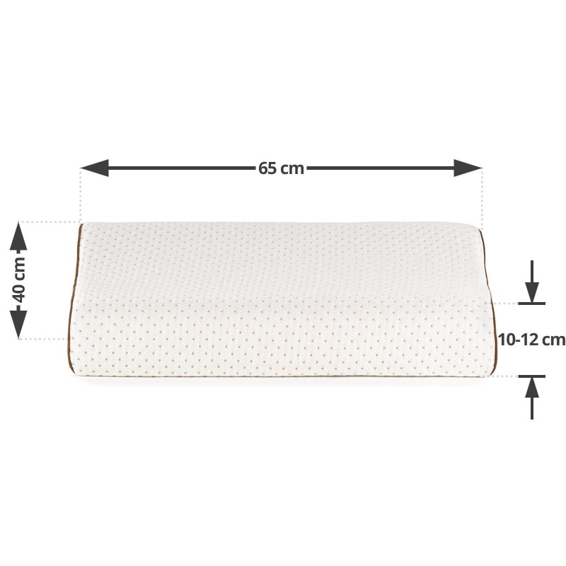 Anatomski oblik višeg jastuka XL Comfort od lateksa je prikladan za sve sa širim ramenima koji pretežno spavaju na boku ili leđima. Lateks je prirodni materijal koji odlično podupire vrat i glavu tijekom spavanja, a rupičasta struktura jezgre osigurava suho okruženje za spavanje. Navlaka jastuka je skidiva i periva na 40 °C.