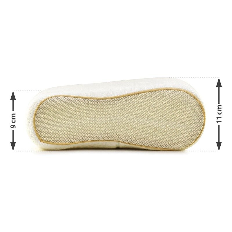 Anatomski jastuk od memorijske pjene MemoDream pogodan je za sve koji spavaju uglavnom na boku ili leđima. Memorijska pjena kombinuje prednosti i karakteristike klasičnih jastuka i jastuka od lateksa. Savršeno se prilagođava obliku i pritisku tijela, savršeno podupire vrat i kičmu i opušta tijelo tokom spavanja. Navlaka se skida i pere na 40 °C.