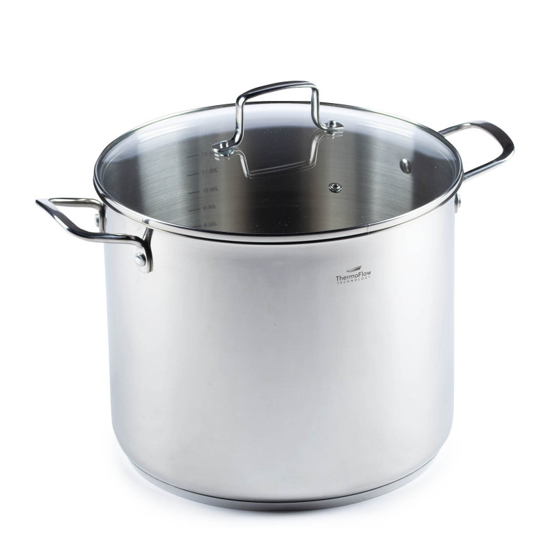 Vitapur čelični lonac Rosmarino Pour&Cook II sa staklenim poklopcem – 14 l, 28 cm