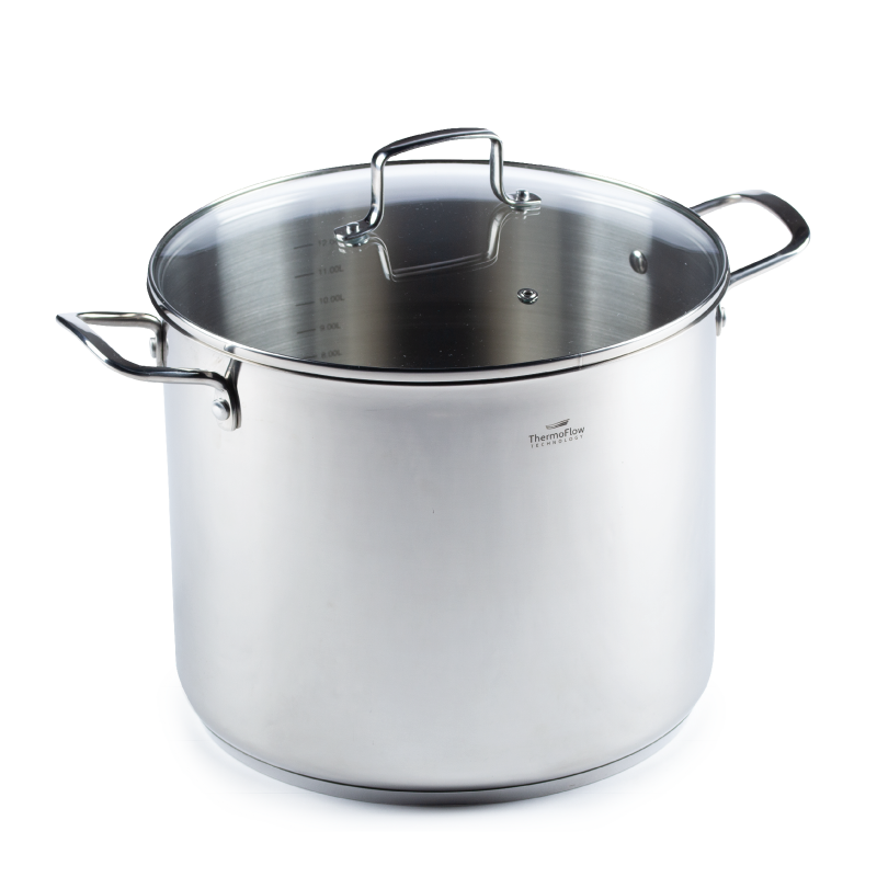 Vitapur čelični lonac Rosmarino Pour&Cook II sa staklenim poklopcem – 14 l, 28 cm