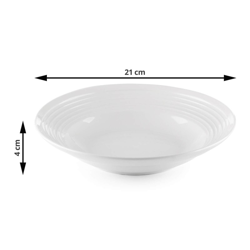 Set 2 duboka porcelanska tanjira Rosmarino Cucina Deko - 21 cm