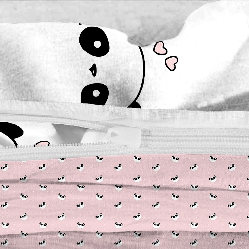Dječja pamučna posteljina Svilanit Panda in Love