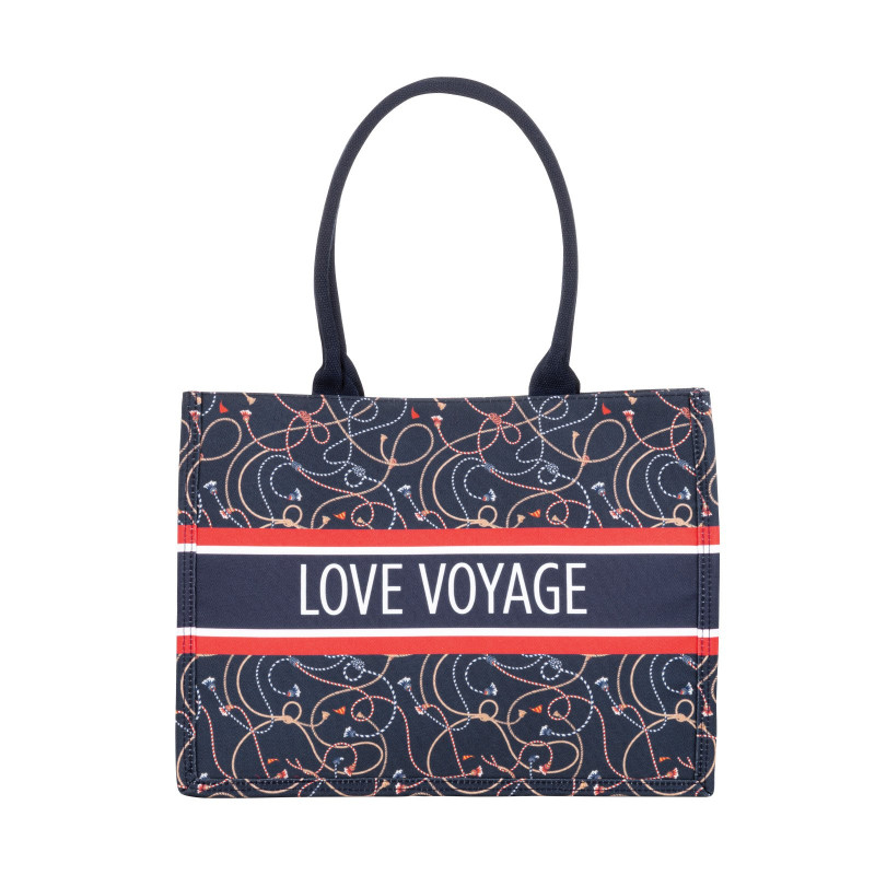 Moderna torba Svilanit Love Voyage, plavo-crvena