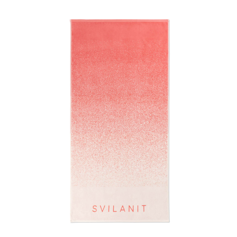 Svilanit premium peškir za plažu Ombre Peach, 80 x 160 cm