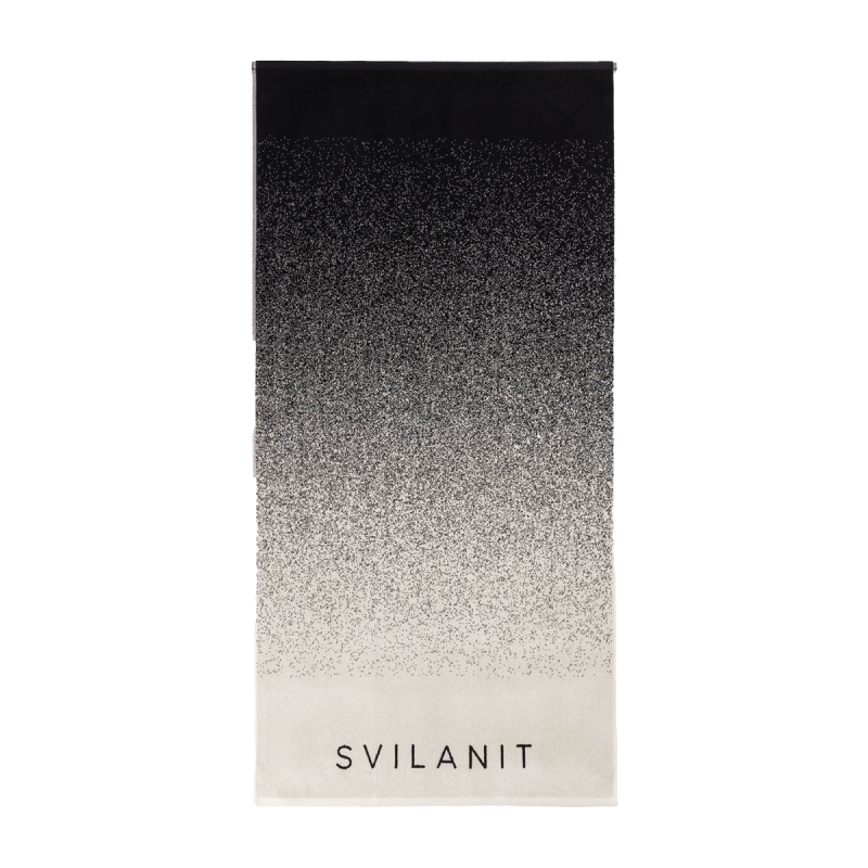 Svilanit premium peškir za plažu Ombre Antrazit, 80 x 160 cm