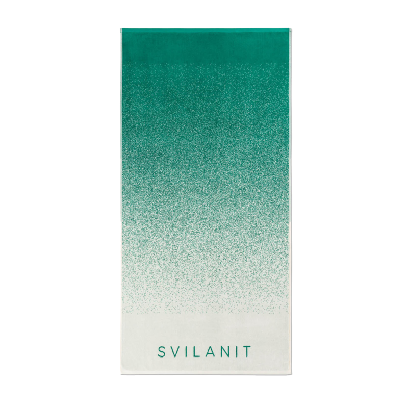 Svilanit premium peškir za plažu Ombre Green, 80 x 160 cm