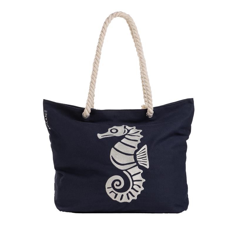 Velika torba za plažu Svilanit Seahorse – plava