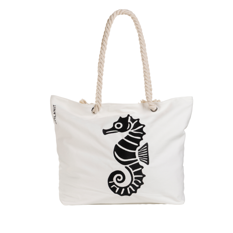 Velika torba za plažu Svilanit Seahorse – bijela