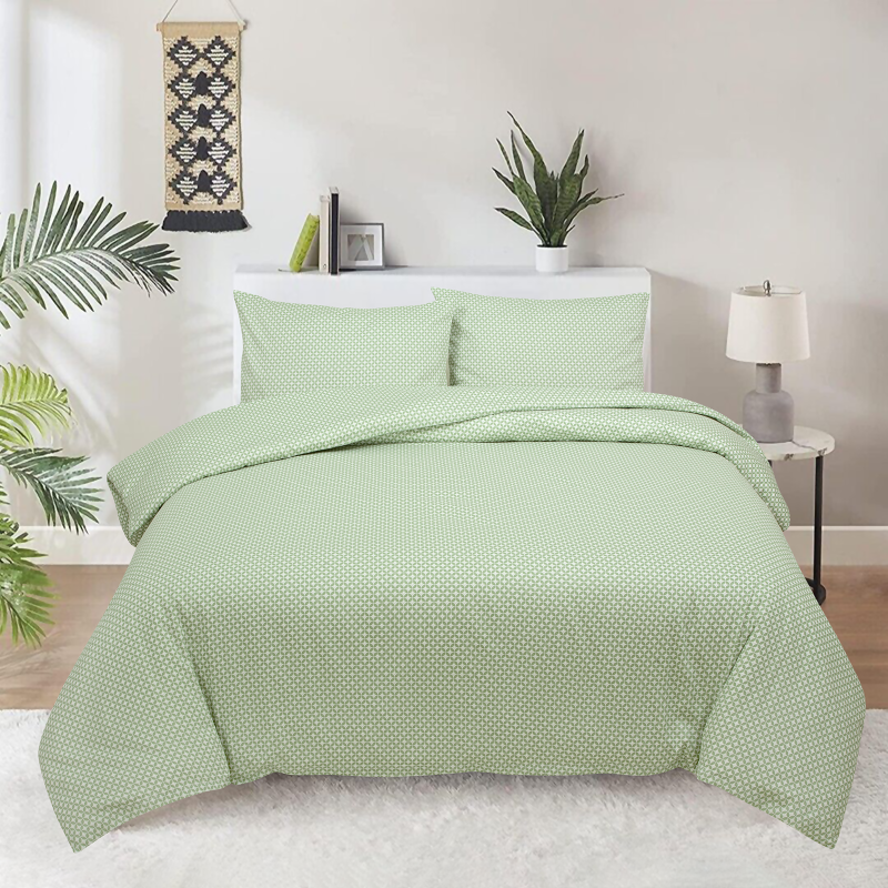 Pamučno-satenska posteljina Svilanit Olive Bliss