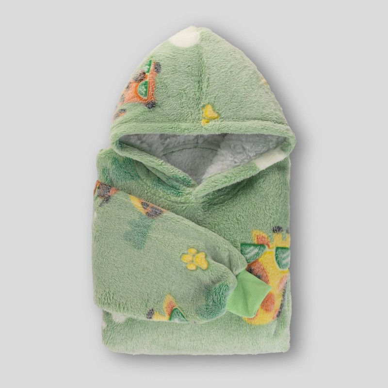 Vitapur dječja hoodie deka Svilanit JungleCool + poklon: čarape