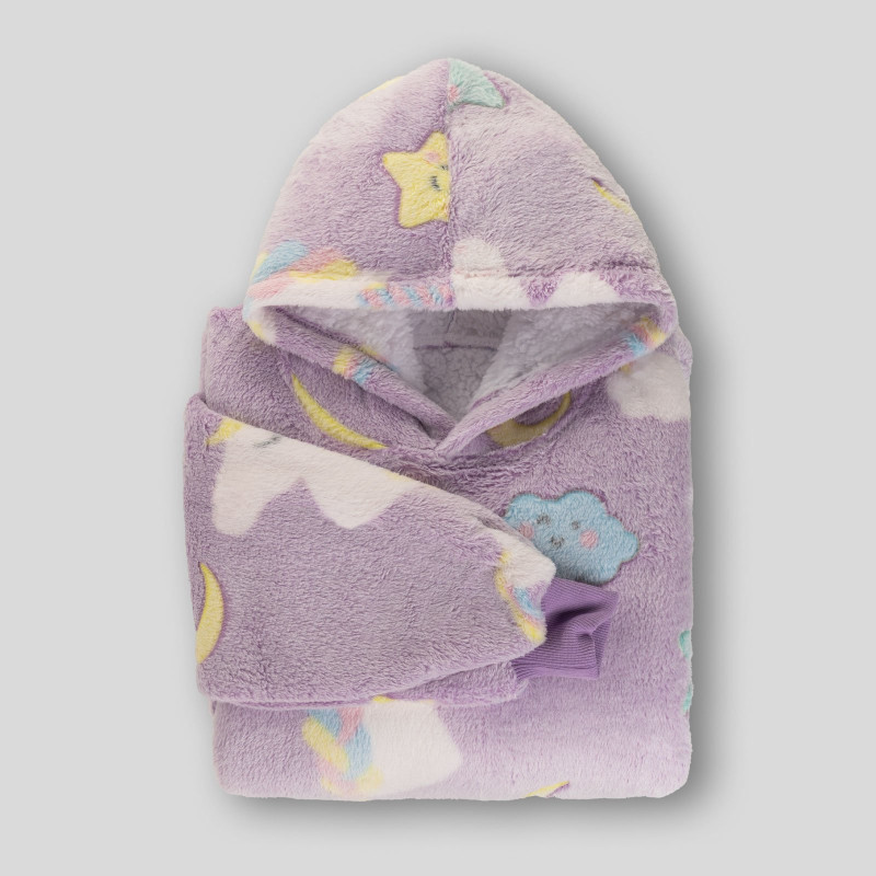 Vitapur dječja hoodie deka Svilanit DreamiCorn + poklon: traka za kosu