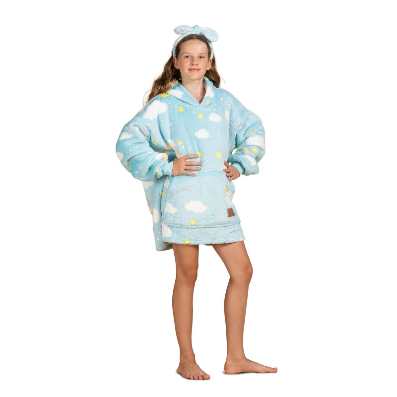 Vitapur dječja hoodie deka Svilanit SkyMagic + poklon: traka za kosu