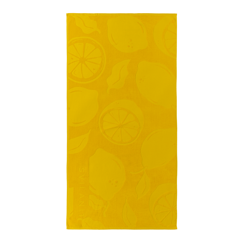 Svilanit premium peškir za plažu Lemons, 80 x 160 cm