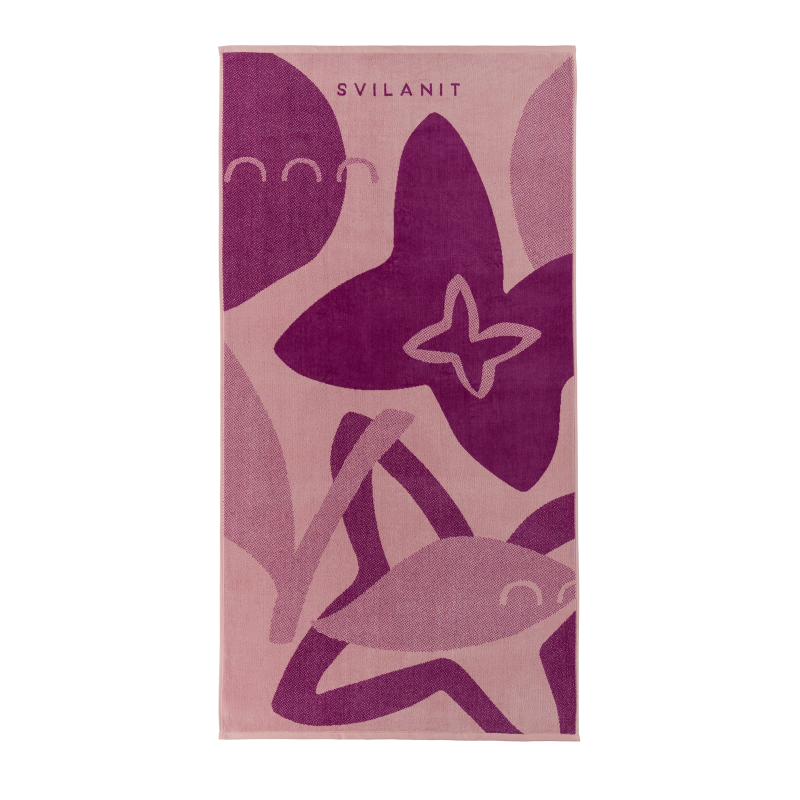 Svilanit premium peškir za plažu Fuchsia, 80 x 160 cm