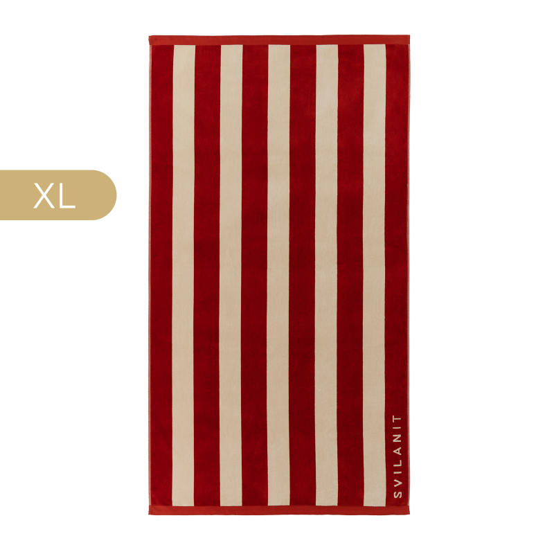 Svilanit premium veliki peškir za plažu French Riviera Burgundy, 100 x 180 cm
