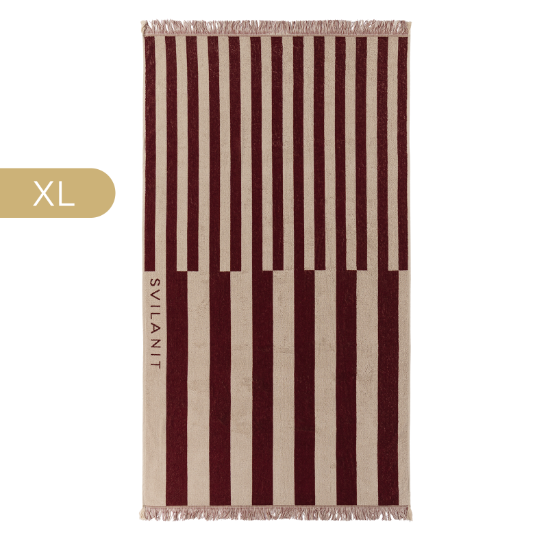 Svilanit premium veliki peškir za plažu Double Stripes, 100 x 180 cm