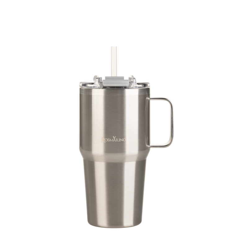 Termos čaša Rosmarino MegaCup Steel, 580 ml, srebrena