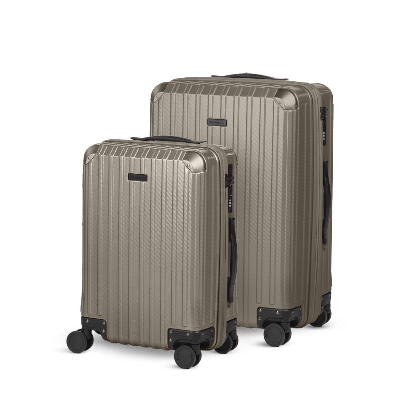 Set kabinskog i velikog kofera Scandinavia Voyage Prestige – 40 L + 60 L, srebrne boje