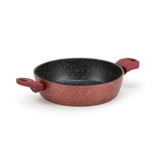 Tava sa dvije ručke Rosmarino Lava Stone Grape - 24 cm