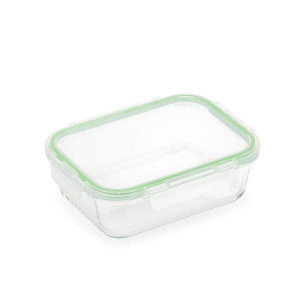 Pravougaoni stakleni pekač sa poklopcem Rosmarino Bake&Go 21x16x6,5 cm