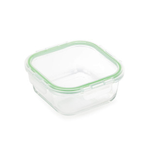 Četvrtasti stakleni pekač sa poklopcem Rosmarino Bake&Go 16x16x6,5 cm