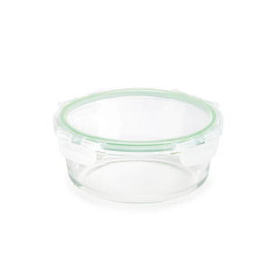 Okrugli stakleni pekač sa poklopcem Rosmarino Bake&Go 18x7,5 cm