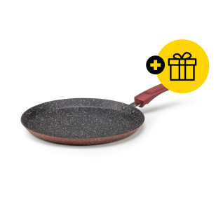 Vitapur tava za palačinke Rosmarino Lava Stone Grape - 25 cm + poklon