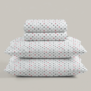 Svilanit pamučna posteljina Polka