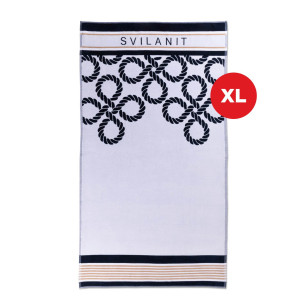 Peškir za plažu Svilanit Royalty White, 100 x 180 cm