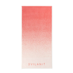 Svilanit premium peškir za plažu Ombre Peach, 80 x 160 cm