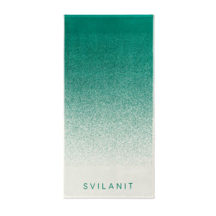Svilanit premium peškir za plažu Ombre Green, 80 x 160 cm