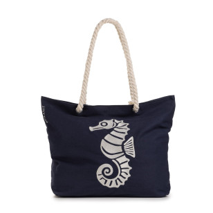 Velika torba za plažu Svilanit Seahorse – plava