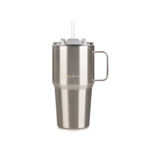 Termos čaša Rosmarino MegaCup Steel, 580 ml, srebrena