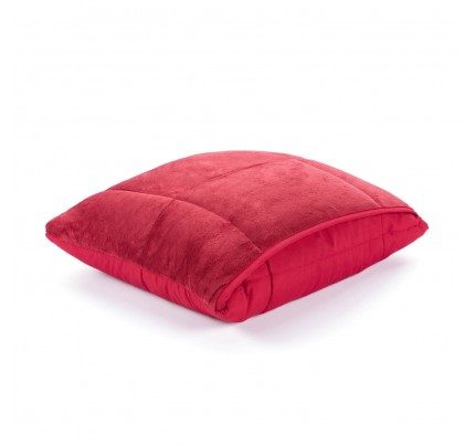 Dekorativni pokrivač/jastuk Vitapur SoftTouch 4u1 - bordo