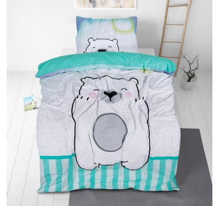 Dječja pamučna posteljina Svilanit Bear Hug