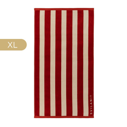 Svilanit premium veliki peškir za plažu French Riviera Burgundy, 100 x 180 cm