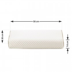 Niži anatomski jastuk od lateksa Vitapur - 30x50x7/8 cm
