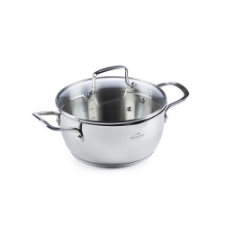 Vitapur čelični lonac Rosmarino Pour&Cook II sa staklenim poklopcem – 2,6 l, 20 cm