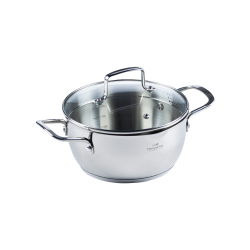 Vitapur čelični lonac Rosmarino Pour&Cook II sa staklenim poklopcem – 2,6 l, 20 cm