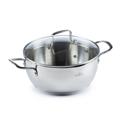 Vitapur čelični lonac Rosmarino Pour&Cook II sa staklenim poklopcem – 4,2 l, 24 cm