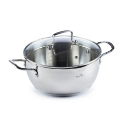Vitapur čelični lonac Rosmarino Pour&Cook II sa staklenim poklopcem – 4,2 l, 24 cm
