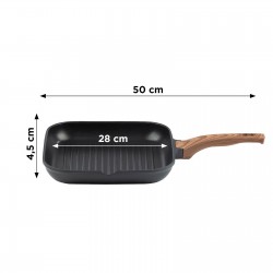 Tava grill Rosmarino Black Line - 28 cm 