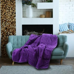 Dekorativni pokrivač/jastuk Vitapur SoftTouch 4u1 - ljubičasti