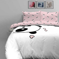 Dječja pamučna posteljina Svilanit Panda in Love