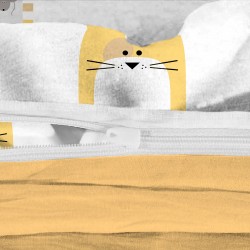 Dječja pamučna posteljina Svilanit Cat & Mouse
