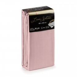 Pamučna plahta s gumicom Svilanit Luxe Sateen, roza