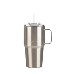 Termos čaša Rosmarino MegaCup Steel, 580 ml, srebrena