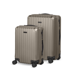 Set kabinskog i velikog kofera Scandinavia Voyage Prestige – 40 L + 60 L, srebrne boje