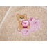 Dječiji kupaoni ogrtač sa kapuljačom razigranog je i veselog izgleda sa vezenim uzorkom medvjeda u rozoj boji. Odgovara za djecu uzradta od 1 do 4 godine. Odlična moć upijanja.