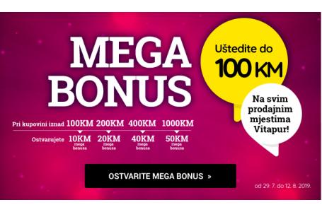 Ostvarite MEGA bonus i uštedite do 100 KM!